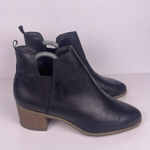 Dr. Scholl's Teammate Ankle Boots Womens 8.5 Black Shock Absorbent Round Toe